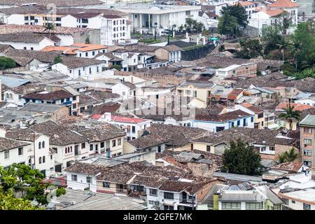 Luftaufnahme von Popayan, Kolumbien Stockfoto
