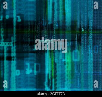 Abstrakt digitalen Hintergrund binären Zahlen Illustration Vektor Stockfoto