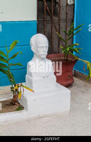 Kleines Jose Marti Denkmal in Sancti Spiritus, Kuba Stockfoto