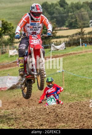 Motorcycle Racing Association Ireland Charity Classic Moto-X, Ballysallagh, County Down, Nordirland, 13/14. August 2021 Stockfoto