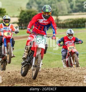 Motorcycle Racing Association Ireland Charity Classic Moto-X, Ballysallagh, County Down, Nordirland, 13/14. August 2021 Stockfoto