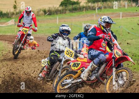 Motorcycle Racing Association Ireland Charity Classic Moto-X, Ballysallagh, County Down, Nordirland, 13/14. August 2021 Stockfoto