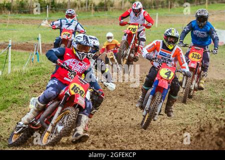 Motorcycle Racing Association Ireland Charity Classic Moto-X, Ballysallagh, County Down, Nordirland, 13/14. August 2021 Stockfoto