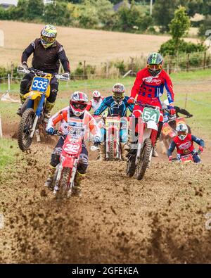 Motorcycle Racing Association Ireland Charity Classic Moto-X, Ballysallagh, County Down, Nordirland, 13/14. August 2021 Stockfoto