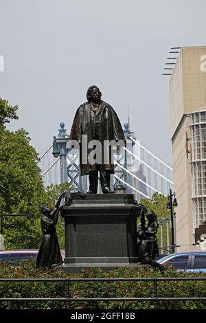 Henry ward Beecher Monument in der Innenstadt von Brooklyn NYC Stockfoto