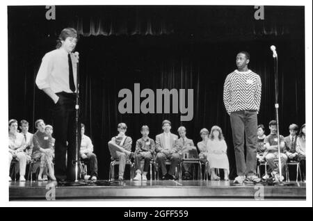 Austin Texas USA, um 1988: Texas High School Studenten, die an einem aktuellen Event-Wettbewerb teilnehmen, Austin Stockfoto
