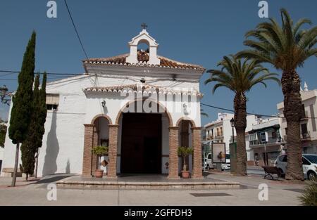 Eingang, La Ermita de Nuestra Señora de Las Angustias (Kapelle unserer Lieben Frau von Angst), Nerja, Provinz Malaga, Andalusien, Spanien Stockfoto