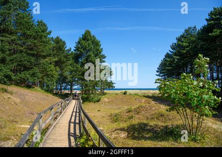 Holkham National Nature Reserve und Holkham Beach, Holkham, Norfolk, East Anglia, England, VEREINIGTES KÖNIGREICH Stockfoto