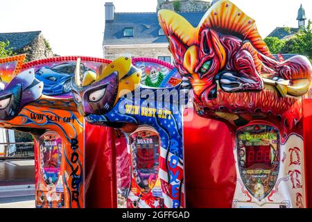 Messegelände, Sainte-Anne Festen, Bricquebec, Manche Department, Cotentin, Region Normandie, Frankreich Stockfoto