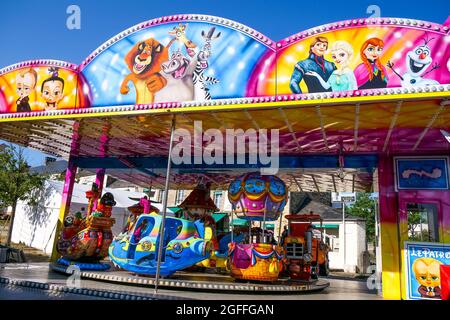 Messegelände, Sainte-Anne Festen, Bricquebec, Manche Department, Cotentin, Region Normandie, Frankreich Stockfoto