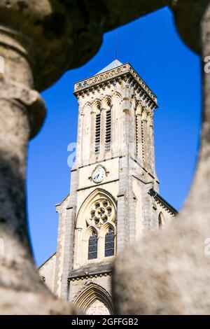 Kirche unserer Lieben Frau, Bricquebec, Departement Manche, Cotentin, Region Normandie, Frankreich Stockfoto