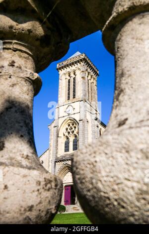 Kirche unserer Lieben Frau, Bricquebec, Departement Manche, Cotentin, Region Normandie, Frankreich Stockfoto