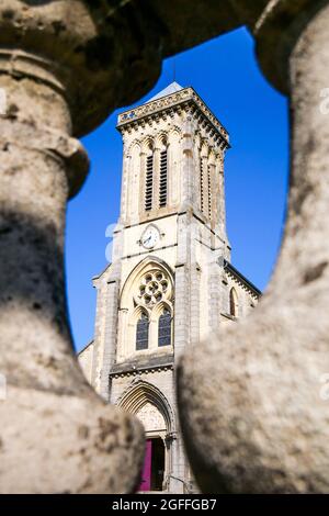 Kirche unserer Lieben Frau, Bricquebec, Departement Manche, Cotentin, Region Normandie, Frankreich Stockfoto