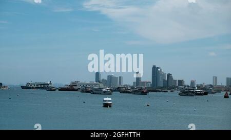 Blick auf Naklua Wongamat Nord-Pattaya Thailand Stockfoto