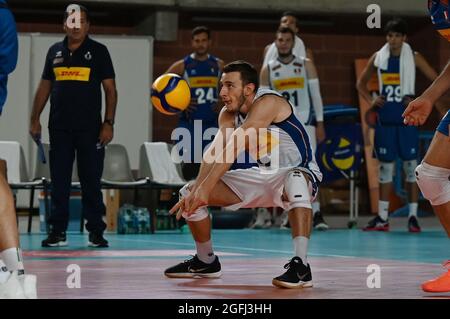 Grana Padano Arena, Mantova, Italien, 25. August 2021, Fabio Balaso (Italien) im Freundschaftsspiel 2021 - Italien gegen Belgien - Volleyball-Testspiel Stockfoto