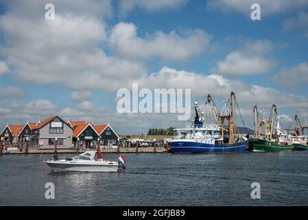 Oudeschild, Texel, Niederlande. 13. August 2021. Der Hafen von Oudeschild auf der Insel Texel. Hochwertige Fotos Stockfoto