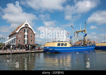 Oudeschild, Texel, Niederlande. 13. August 2021. Der Hafen von Oudeschild auf der Insel Texel. Hochwertige Fotos Stockfoto
