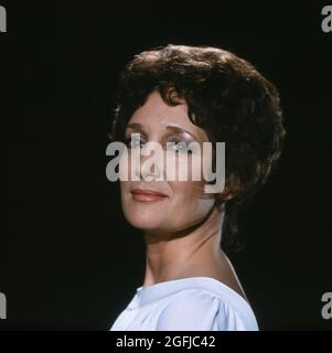Edda Moser, berühmte deutsche Opernsängerin, Sopranistin, Portrait 1983. Edda Moser, berühmte deutsche Opernsängerin, Sopran, Portrait 1983. Stockfoto