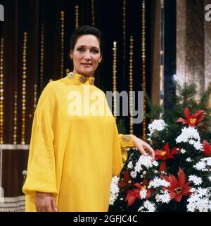Edda Moser, berühmte deutsche Opernsängerin, Sopranistin, Portrait 1986. Edda Moser, berühmte deutsche Opernsängerin, Sopran, Portrait 1986. Stockfoto
