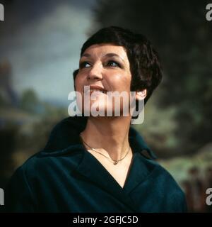 Edda Moser, berühmte deutsche Opernsängerin, Sopranistin, Portrait 1979. Edda Moser, berühmte deutsche Opernsängerin, Sopran, Portrait 1979. Stockfoto