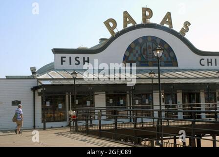 The Pier Cleethorpes - Papas, Cleethorpes, North East Lincolnshire, England. Stockfoto