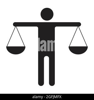 Ethik-Symbolvektor für Grafikdesign, Logo, Website, Social Media, mobile App, UI-Abbildung Stock Vektor