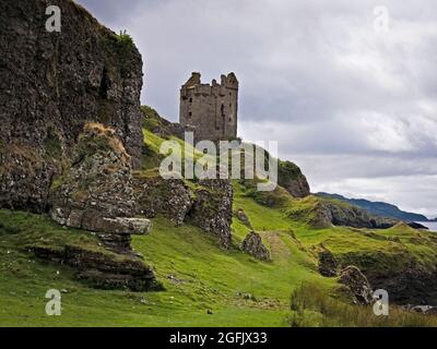 Burgruine von Gylen auf der Insel Kerrera bei Oban Stockfoto