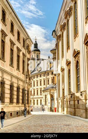 Gebäude der Universität Wroclaw, HDR-Bild Stockfoto