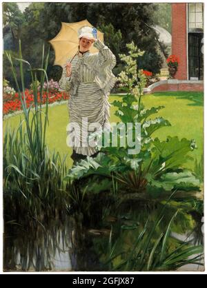 Jacques Joseph Tissot, (James Tissot), Gemälde, Frühlingsmorgen, um 1875 Stockfoto