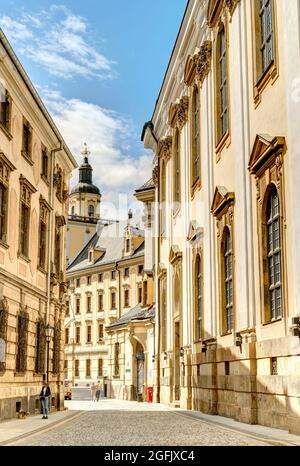 Gebäude der Universität Wroclaw, HDR-Bild Stockfoto