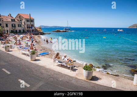 Komiza Beach Stockfoto