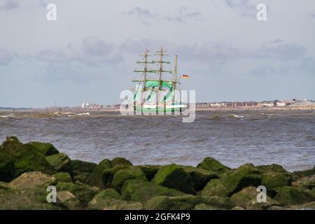 Die Tall Ships Rennen in Liverpool im Jahr 2008 Stockfoto