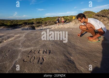 FRANKREICH, CORSE DU SUD (2A) REGION EXTREME SUD, BONIFACIO Stockfoto