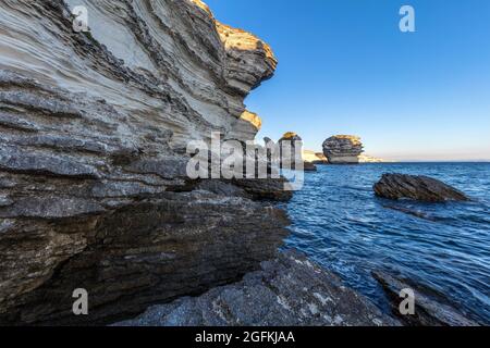 FRANKREICH, CORSE DU SUD (2A) REGION EXTREME SUD, BONIFACIO Stockfoto