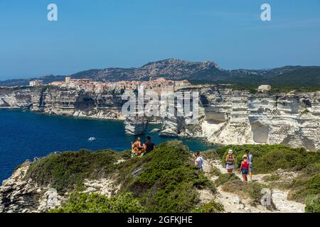 FRANKREICH, CORSE DU SUD (2A) REGION EXTREME SUD, BONIFACIO Stockfoto