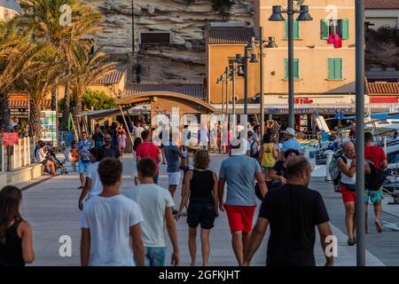 FRANKREICH, CORSE DU SUD (2A) REGION EXTREME SUD, BONIFACIO Stockfoto