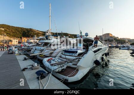 FRANKREICH, CORSE DU SUD (2A) REGION EXTREME SUD, BONIFACIO Stockfoto