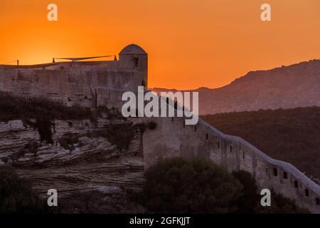 FRANKREICH, CORSE DU SUD (2A) REGION EXTREME SUD, BONIFACIO Stockfoto
