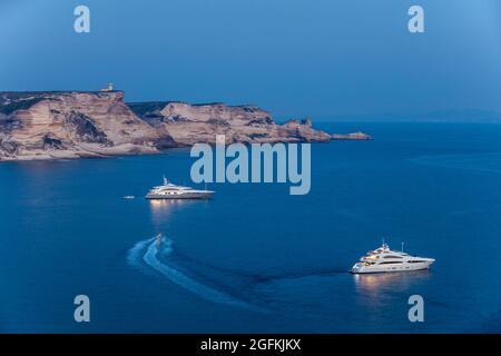 FRANKREICH, CORSE DU SUD (2A) REGION EXTREME SUD, BONIFACIO Stockfoto