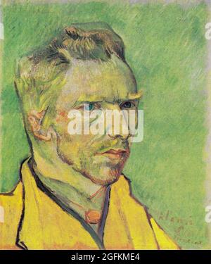 Vincent van Gogh – Selbstporträt (1888) berühmtes Gemälde. Stockfoto