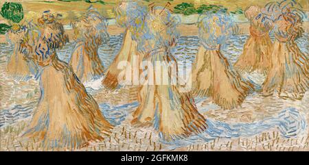 Vincent van Gogh – Weizenscheiben (1890) berühmtes Gemälde. Stockfoto