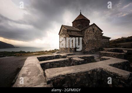 Sevanawank Kloster am Sevan See, Armenien Stockfoto