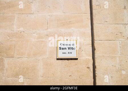 Italien, L'Aquila, Kirche San Vito Stockfoto