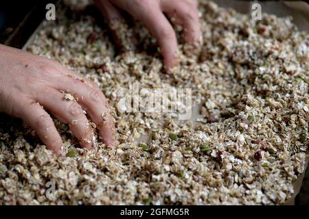 Frühstück Müsli Foto Janerik Henriksson / TT Code 10010 Stockfoto