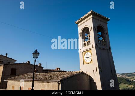 Italien, Sassocorvaro, Schloss Rocca Ubaldinesca Stockfoto