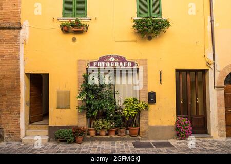 Italien, Sassocorvaro, Schloss Rocca Ubaldinesca Stockfoto