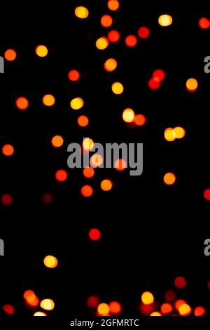 Abstrakter Hintergrund mit kreisförmigem Bokeh. Stockfoto