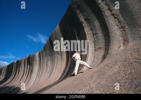 Westaustralien. Katanning. Wave Rock in der Nähe von Hyden. Stockfoto