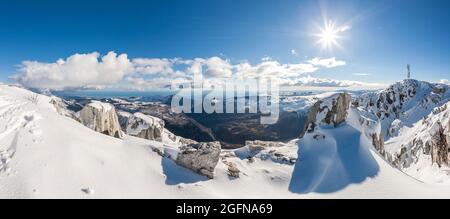 FRANKREICH, ALPES-MARITIMES (06) GREOLIERES-LES-NEIGES Stockfoto