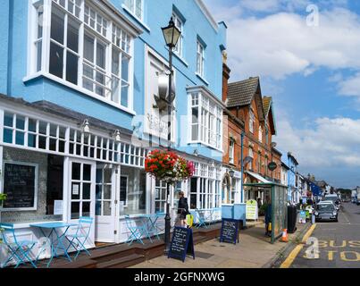 Regatta-Restaurant auf der High Street, Aldeburgh, Suffolk, East Anglia, England, VEREINIGTES KÖNIGREICH Stockfoto